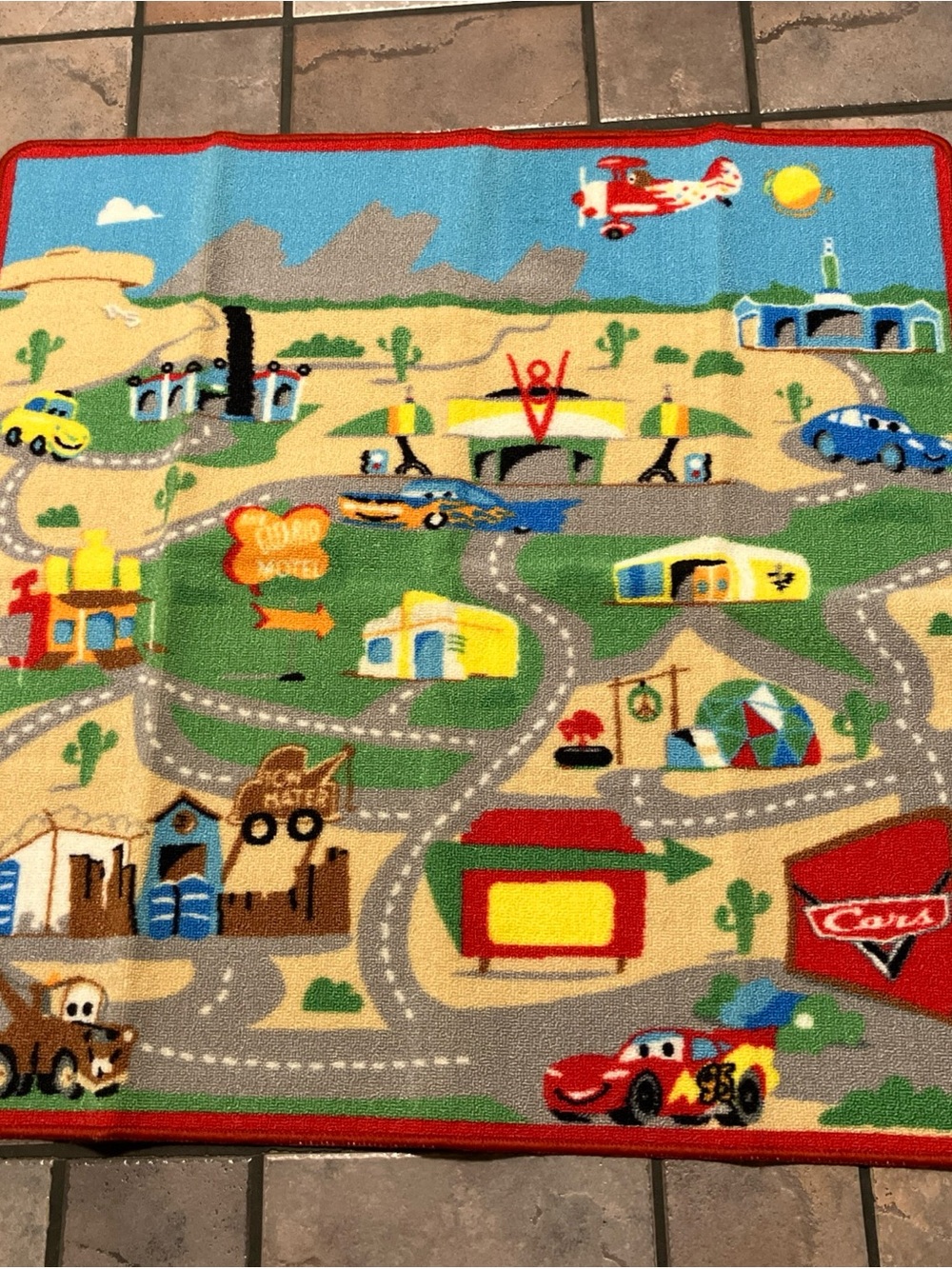Disney Pixar Cars Playmat Kids’ Rug Lightning McQueen 38x51”
